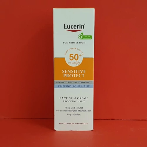 Eucerin Sun Sensitiv Protect napozó arckrém FF50+