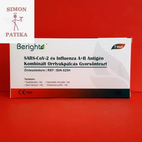Beright SARS-COV-2 influenza A+B kombinált teszt orrkyukból