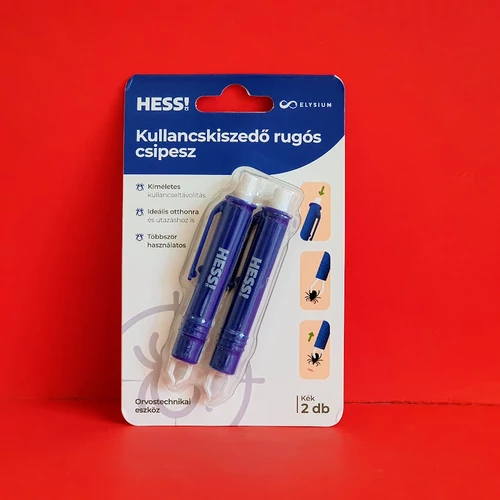 Elysium HESS! kullancskiszedő rugós csipesz kék