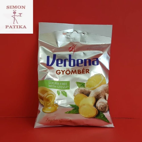 Verbena cukorka cukormentes gyömbér 60g