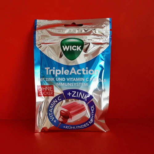 Wick cink+ C vitamin cukormentes torokcukor