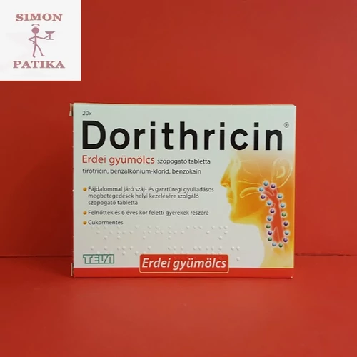 Dorithricin erdei gyümölcs szopogató tabletta