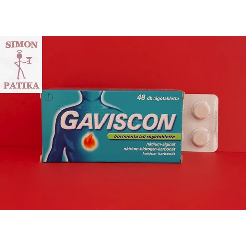 Gaviscon rágótabletta borsmenta ízű 48db