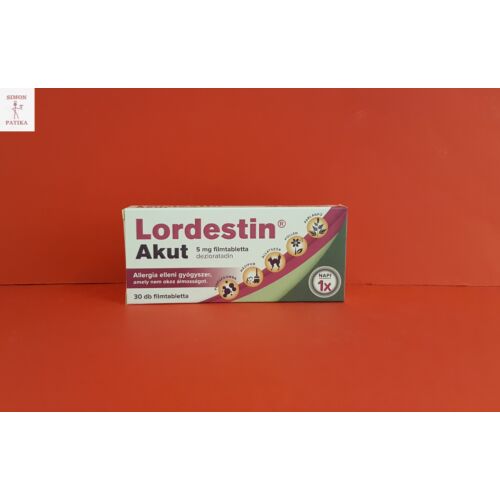 Lordestin Akut 5 mg filmtabletta 30db