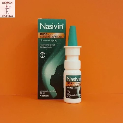 Nasivin Kids tartósítószermentes orrspray 10ml