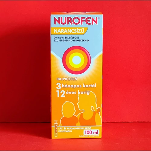 Nurofen szuszpenzió narancs izű 3 hónapos kortól 100ml