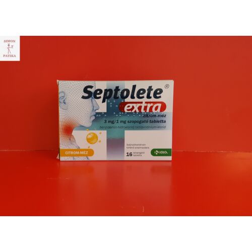 Septolete Extra 3 mg/1 mg szopogató tabletta Citrom-Méz