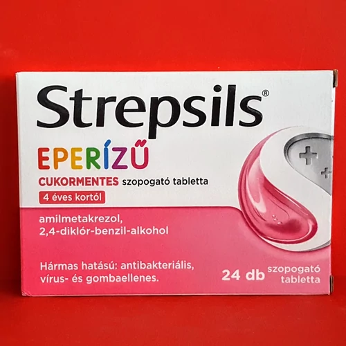 Strepsils eperízű cukormentes szopogató tabletta 24db