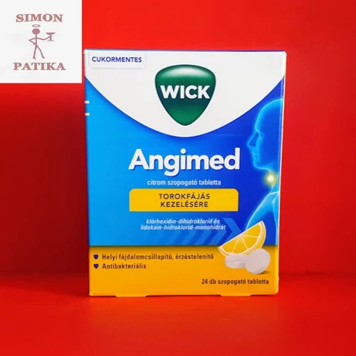 Wick Angimed Citrom szopogató tabletta 24db