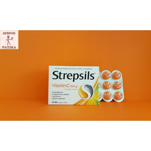 Strepsils Vitamin C 100 mg szopogató tabletta 24db