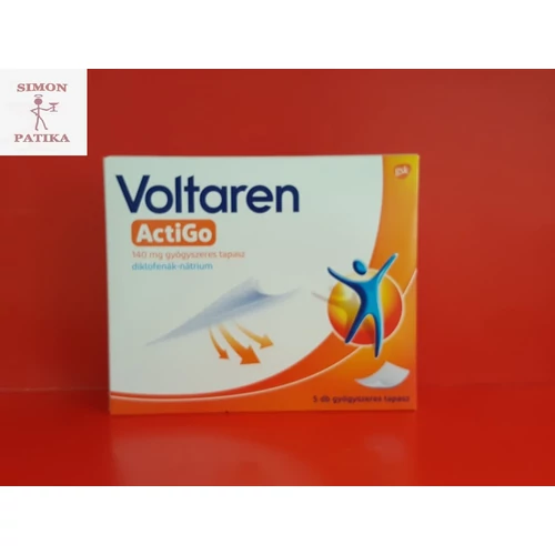 Voltaren ActiGo 140 mg gyógyszeres tapasz 5db