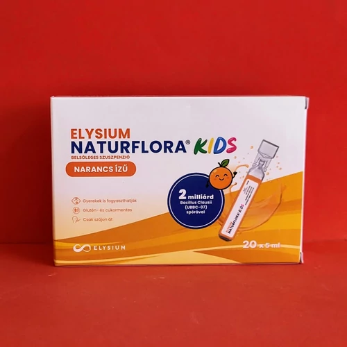 Elysium Naturflora Kids narancs ízű 20db