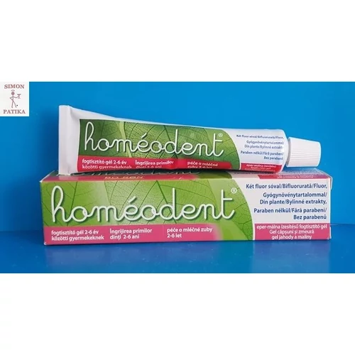 Homéodent fogkrém-gél gyermekek számára eper-málna ízesítéssel 50ml
