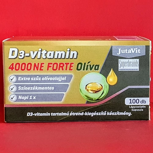 Jutavit D3 vitamin 4000 NE oliva tabletta 100db