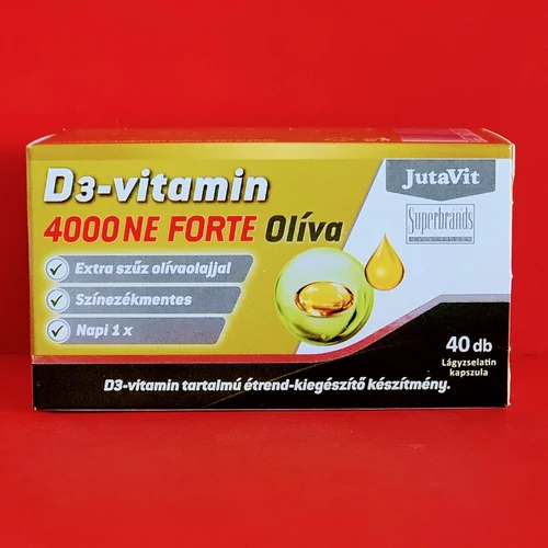 Jutavit D3 vitamin 4000 NE oliva tabletta 40db