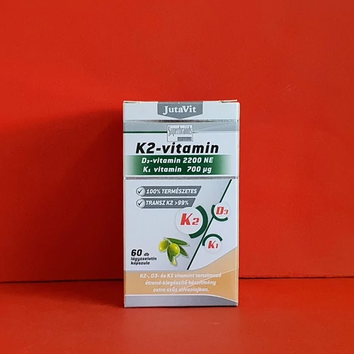 Jutavit K2 vitamin 120 mcg+D3+K1 tabletta
