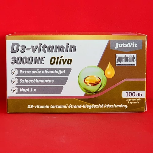 Jutavit D3-vitamin 3000NE Oliva kapszula 100db