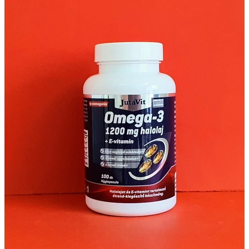 Jutavit Omega-3 Halolaj 1200mg +E vitamin kapszula 100db