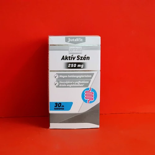 JutaVit Aktív szén 250 mg tabletta 30db
