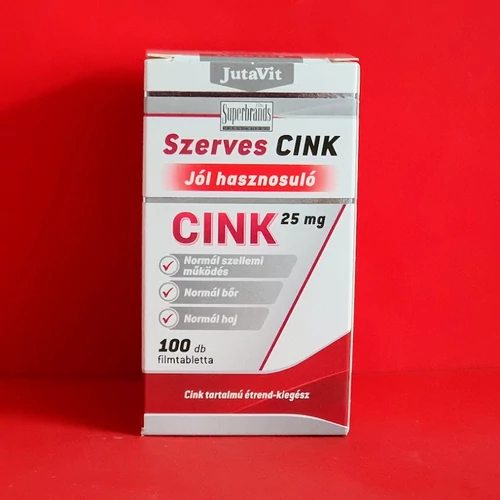 JutaVit Szerves Cink 25 mg tabletta