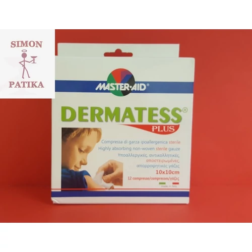 MASTER AID Dermatess Plus 10x10cm 12db