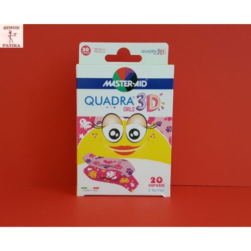 Master Aid Quadra 3D Color sebtapasz girls 20db