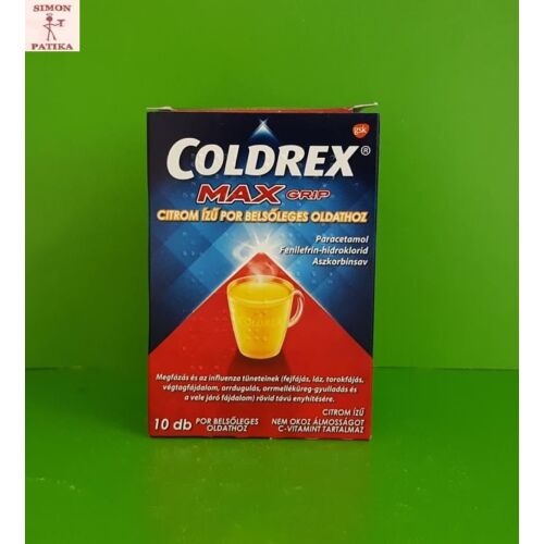 Coldrex Maxgrip citrom ízű por belsőleges oldathoz 10db