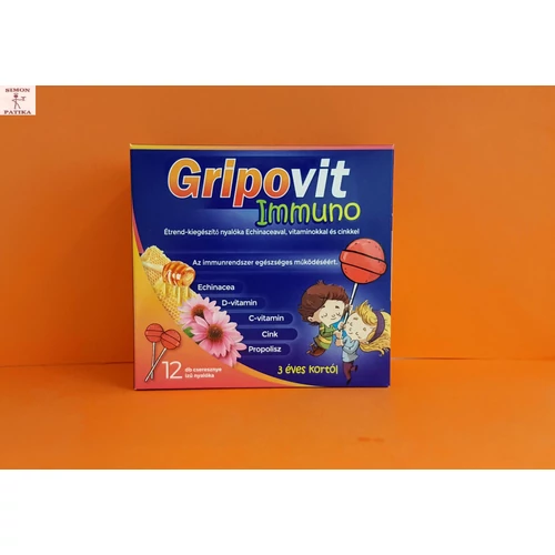 Gripovit Immuno nyalóka 12db