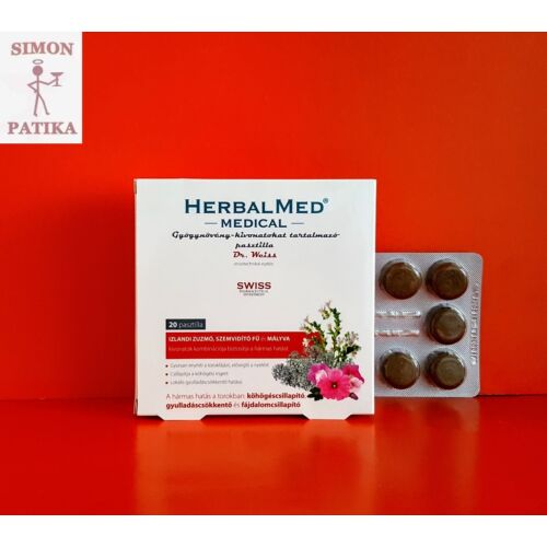 Herbal Med Medical gyógynövény pasztilla 20db