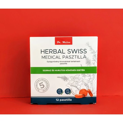 Herbal Swiss Medical pasztilla 12db