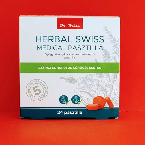 Herbal Swiss Medical pasztilla 24db