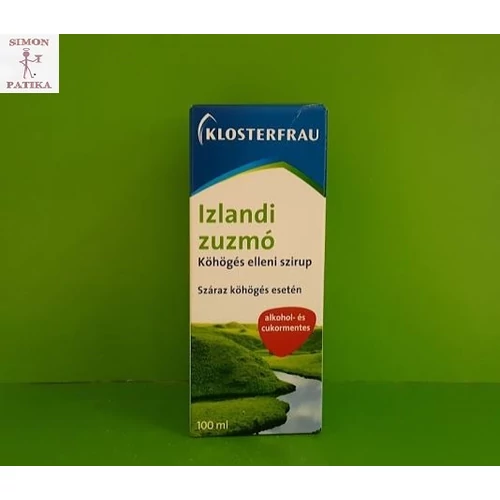 Klosterfrau Izlandi zuzmó szirup köhögés ellen 100ml