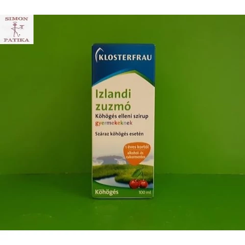 Klosterfrau Izlandi zuzmó szirup gyermekeknek 100ml