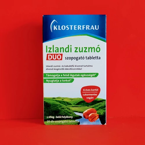 Klosterfrau izlandi zuzmó Duo szopogató tabletta 20db