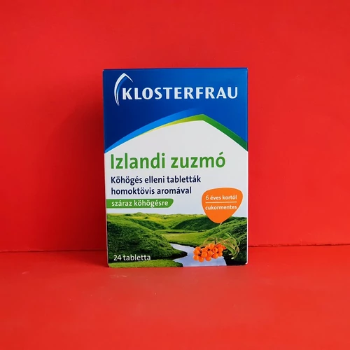 Klosterfrau Izlandi zuzmó tabletta köhögés ellen 24db