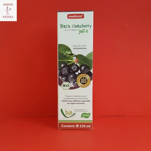 Medicura Fekete berkenye gyümölcslé Bio 100% 330ml