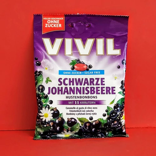 Vivil cukormentes cukorka feketeribizli