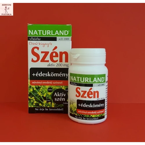 Naturland Aktív szén 200 mg kapszula 30db