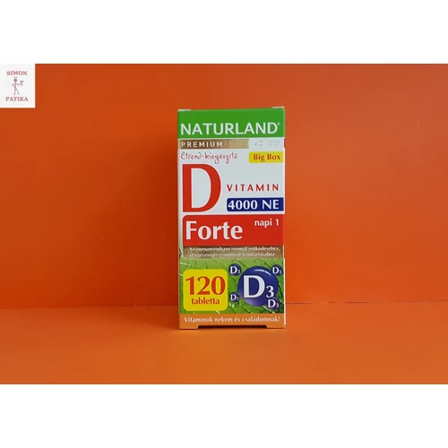 Naturland D vitamin Forte tabletta 120 db