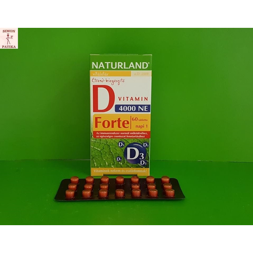 Naturland D vitamin Forte 60db