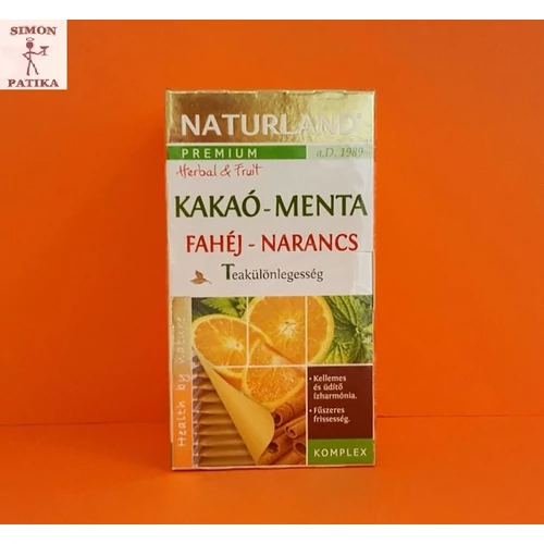 Naturland Prémium Kakaó- Fahéj-Menta-Narancs tea