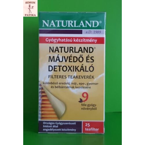 Naturland Májvédő és detoxikáló teakeverék 25x