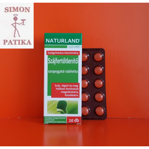 Naturland szájfertőtlenítő tabletta