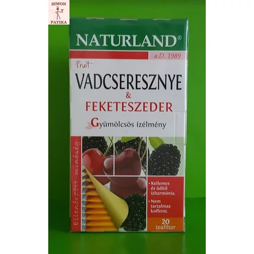 Naturland gyümölcstea Vadcseresznye és feketeszeder