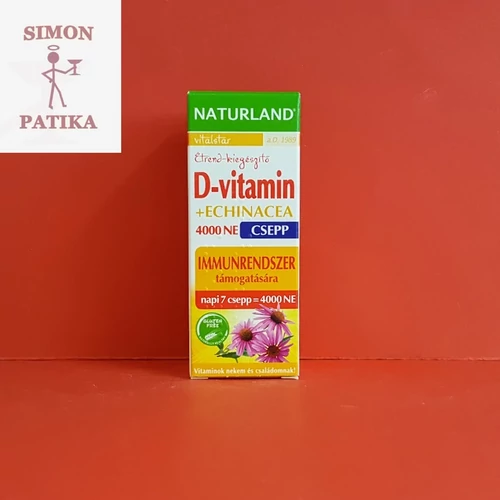 Naturland D-vitamin 4000NE+Echinacea csepp 30ml
