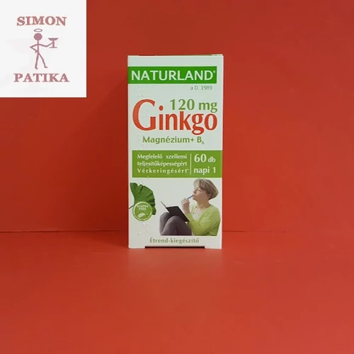 Naturland Ginkgo 120 mg Komplex+Mg+B6 kapszula 60db