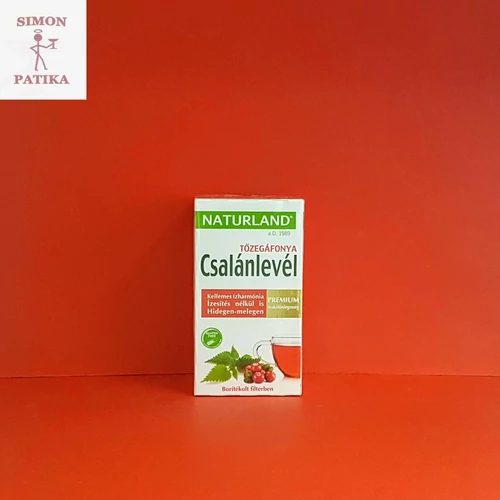Naturland Csalánlevél +Tőzegáfonya komplex tea filteres 20db