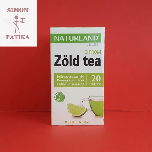 Naturland Zöld tea filteres citrom 20db