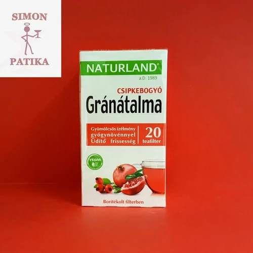 Naturland gyümölcstea Gránátalma és csipkebogyó 20db