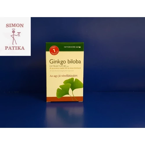 Ginkgo biloba extraktum kapszula Interherb 